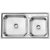 欧琳（OULIN）水槽+龙头套餐 304不锈钢洗菜盆洗碗池 厨房水池双槽JBS2T-OLWG82450（9501）第3张高清大图