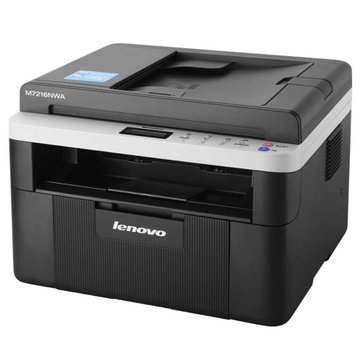 联想（Lenovo）M7216NWA 黑白激光有线网络+无线WiFi打印多功能一体机 商用家用办公 打印 复印 扫描