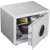 CRMCR卡唛保险箱家用小型30CM指纹密码箱衣柜入墙智能办公保险柜防盗保管箱BGX-X1-30Z白第3张高清大图