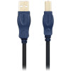 包尔星克(PowerSync) UAB21K 1.8米 USB2.0 高速方口 打印机数据线 1.00 个/条 (计价单位：条) 蓝色