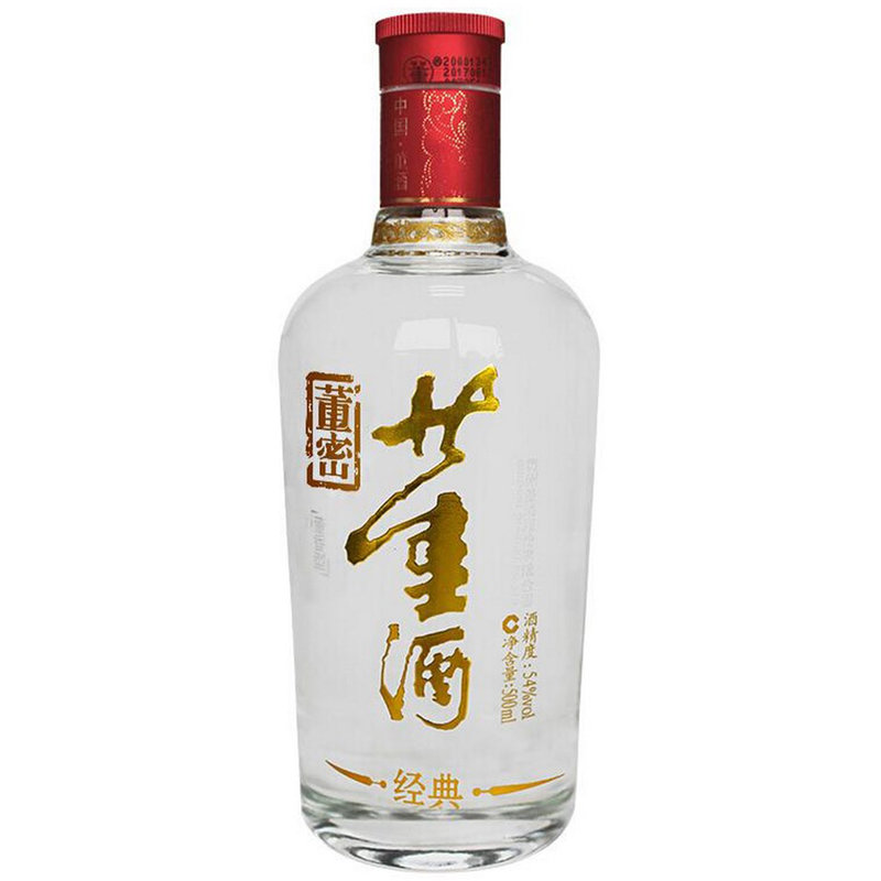 董酒红色经典54度白酒500ml董香型