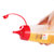 ASVEL日本细口调味瓶厨房酱油醋瓶 400ml红色  00980053第7张高清大图