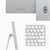 Apple iMac 24英寸 4.5K屏 新款八核M1芯片(8核图形处理器) 8G 512G SSD 一体机 银色 MGPD3CH/A第2张高清大图