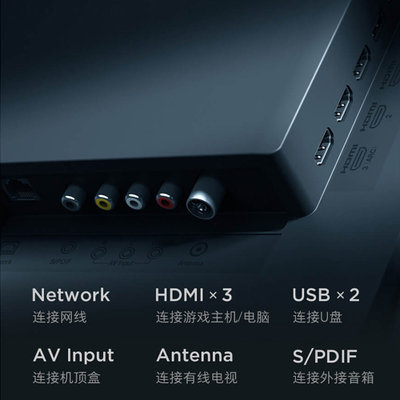 小米（MI）全面屏电视55英寸L55M5-EC 4K超高清HDR 蓝牙语音遥控器 人工智能语音平板电视机
