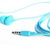 歆一 XY-001 入耳式耳机 蓝色 干扰小 低失真 3.5mm接口 高清音质第3张高清大图