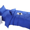 三极户外(Tri-Polar) TP2821 150*210cm（床单+被罩+枕套+棉花被芯+棉花褥子芯+枕芯） 单人床全棉六件套 (计价单位：套) 蓝色