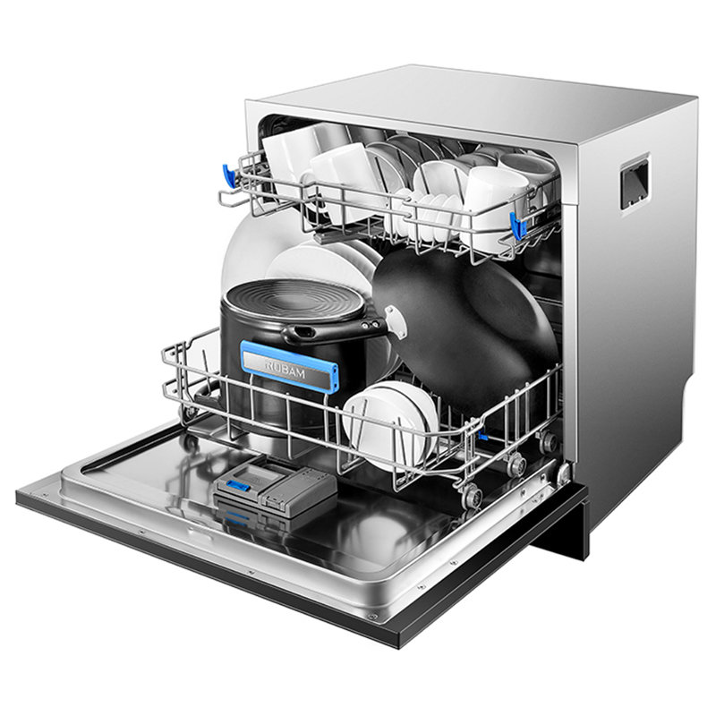 老板robam10套大容量洗碗机家用8套升级嵌入式安装刷碗机wb780d