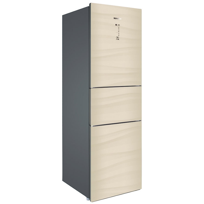 容声ronshen221升三门冰箱电脑风冷bcd221wrb2nyc悦纱玻璃