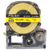 普贴(PUTY) PTE-631 12mm 标签机色带 (计价单位：盒) 黄底黑字