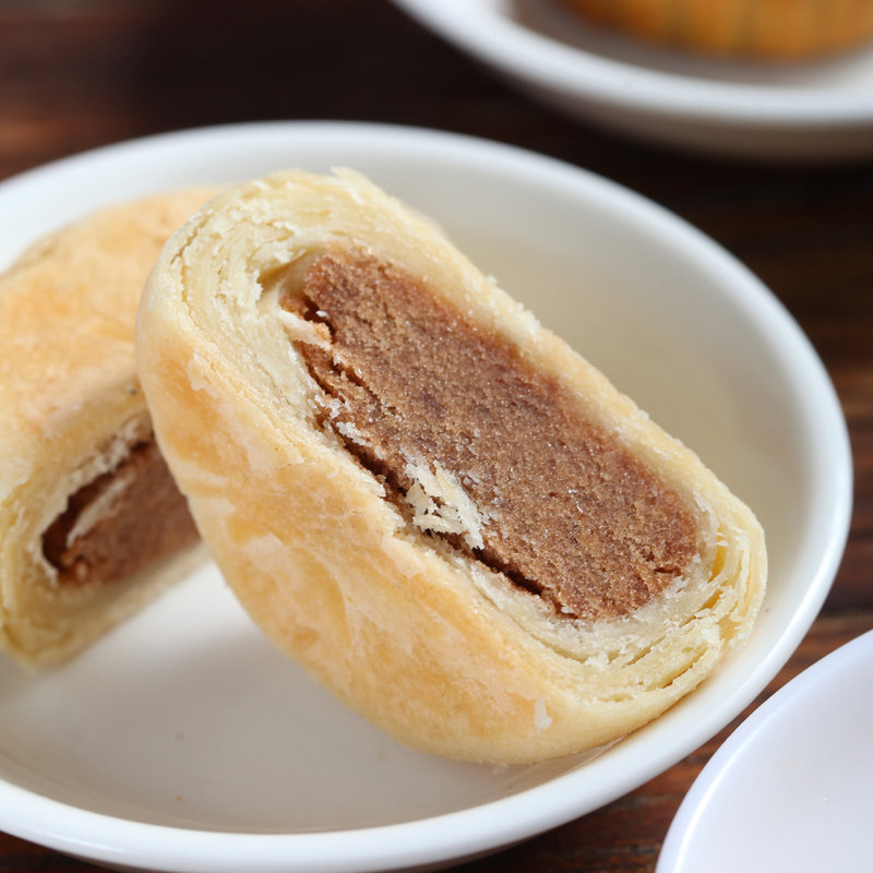 西安饭庄福月月饼礼盒400g苏式清水玫瑰苏式椒盐广式金桔蜜沙广式香芒