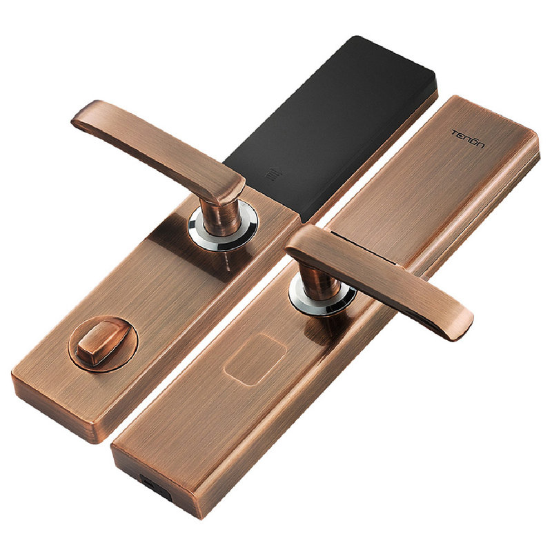 亚太天能指纹锁v18红古铜