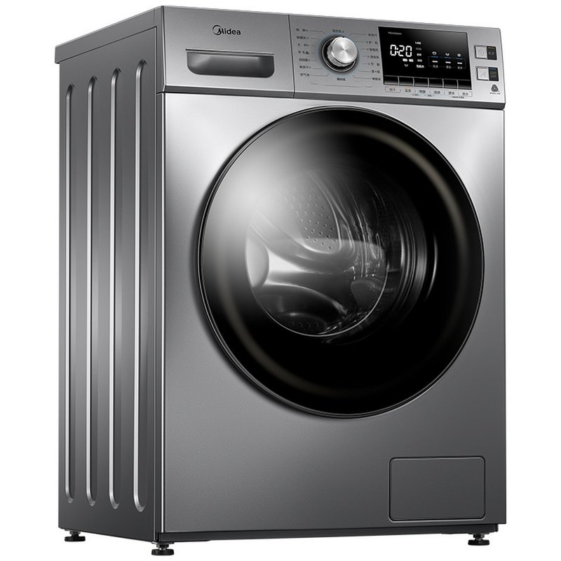 美的midea10公斤滚筒洗干一体机md100gm1y巴赫银