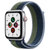 Apple Watch SE 智能手表 GPS+蜂窝款 44毫米银色铝金属表壳 深邃蓝配苔绿色回环式运动表带MKT03CH/A第3张高清大图