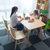 一米色彩 实木餐桌椅组合 饭桌 北欧简约现代橡胶木质原木色家具1.3米1.4米1.5M小户型桌子日式宜家家用桌椅餐厅家具 1.3米一桌四椅（颜色备注）第5张高清大图