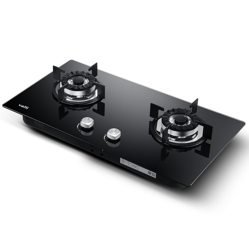 华帝(vatti) jzt-b866b1 钢化玻璃 燃气灶 全进风 黑