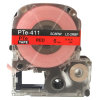 普贴(PUTY) PTE-411 6mm 8米/盒 标签机色带 (计价单位：盒) 红底黑字