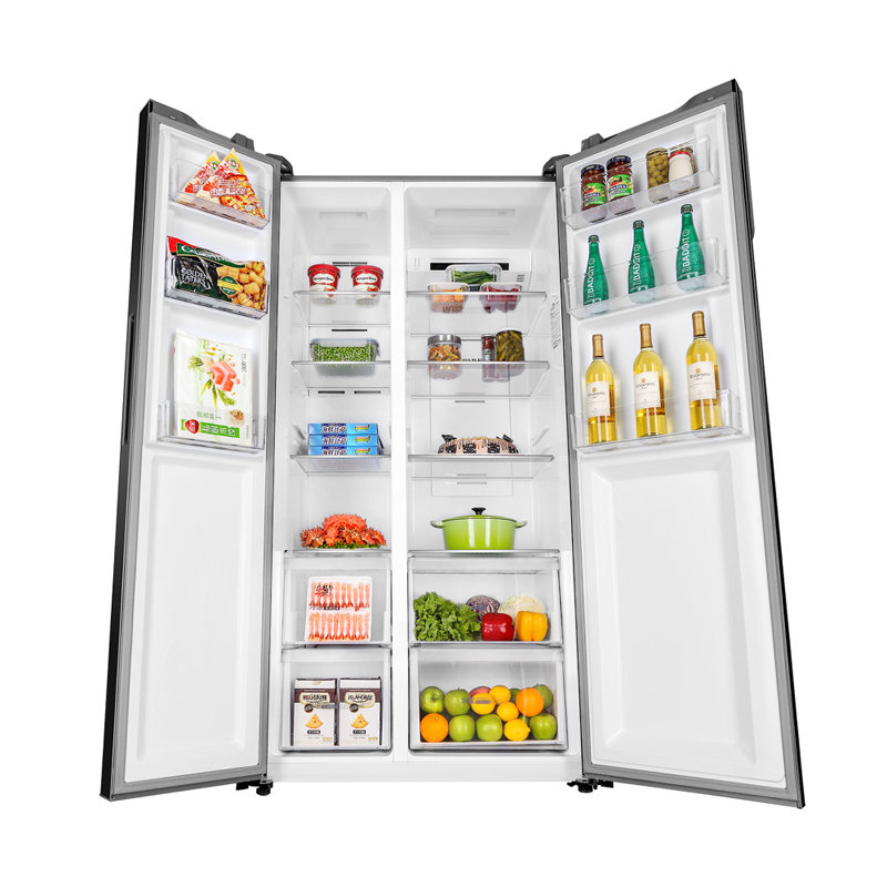 海尔haier540升对开门干湿分储冰箱bcd540wfgr玛瑙棕