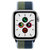 Apple Watch SE 智能手表 GPS+蜂窝款 44毫米银色铝金属表壳 深邃蓝配苔绿色回环式运动表带MKT03CH/A第4张高清大图