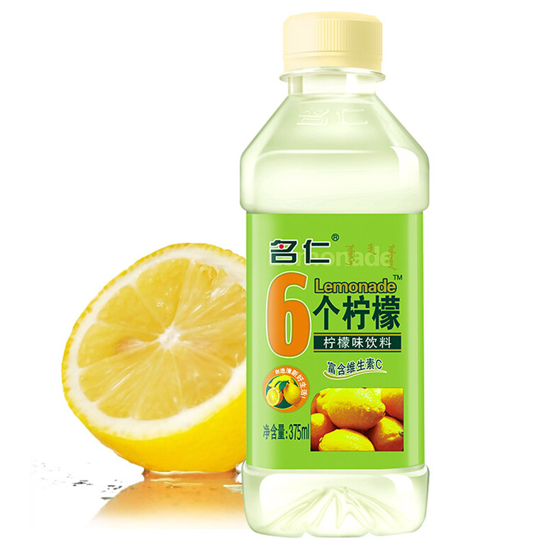 名仁6个柠檬柠檬味饮料375ml*24