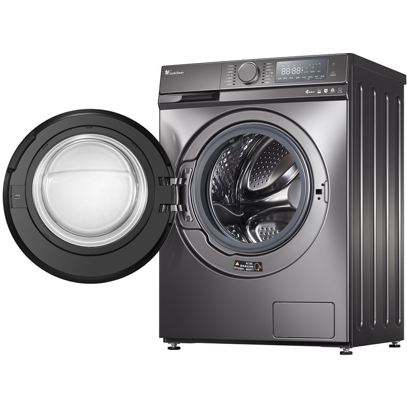 小天鹅littleswan10公斤全自动滚筒水魔方洗衣机纳米银离子除菌洗烘