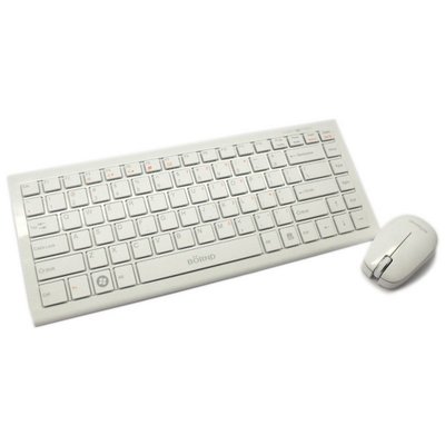 班德键盘推荐：班德E500轻薄2.4G无线键鼠套装（韵魅白）