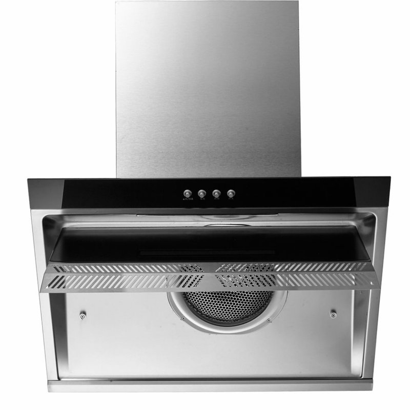 康宝canbocxw238bj9105侧吸式抽油烟机钢化玻璃黑