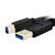 酷比客(L-CUBIC) LCCPUSB3AMBMBK-0.5M USB3.0打印机线 (计价单位：个) 黑色第4张高清大图