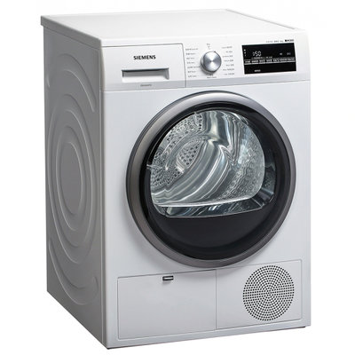 西门子(SIEMENS) WT46G4000W 8公斤干衣机（白色） LED触摸宽屏 空气冷凝