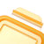 韩国glasslock韩国进口耐热钢化玻璃饭盒冰箱冷冻微波炉大容量保鲜盒 400ml长方黄色第5张高清大图