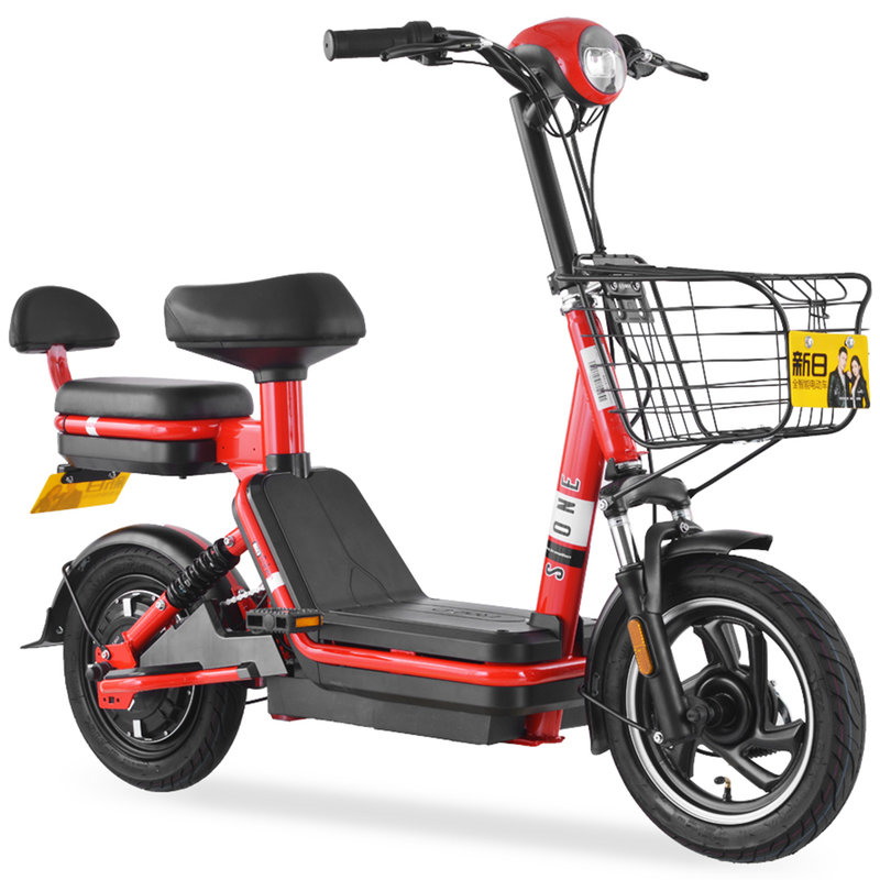 新日电动车小乐士bqsna12035006ggk0炫彩红油光黑