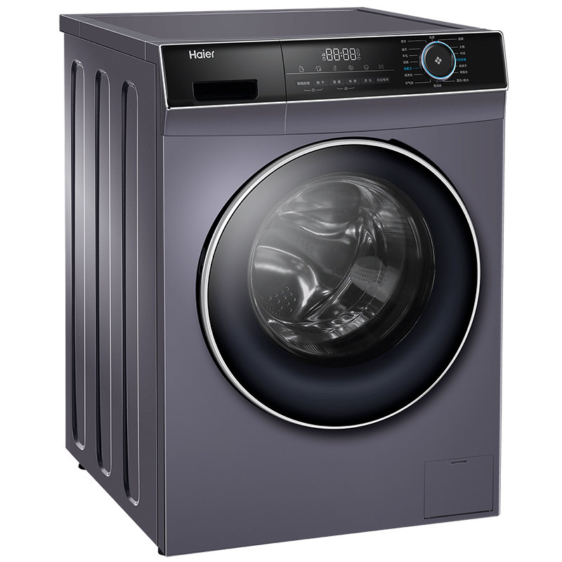 海尔haier10公斤滚筒洗衣机健康除菌洗烘xqg100hbd12206星蕴银