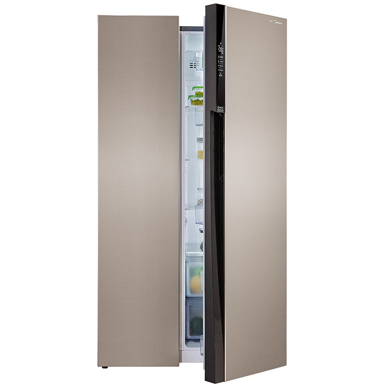 美的冰箱bcd535wkzme波光金节能低音智能操控风冷无霜对开大容量冰箱