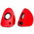 Microlab麦博B19多媒体有源迷你小音箱2.0音响台式电脑笔记本对箱 红色第4张高清大图