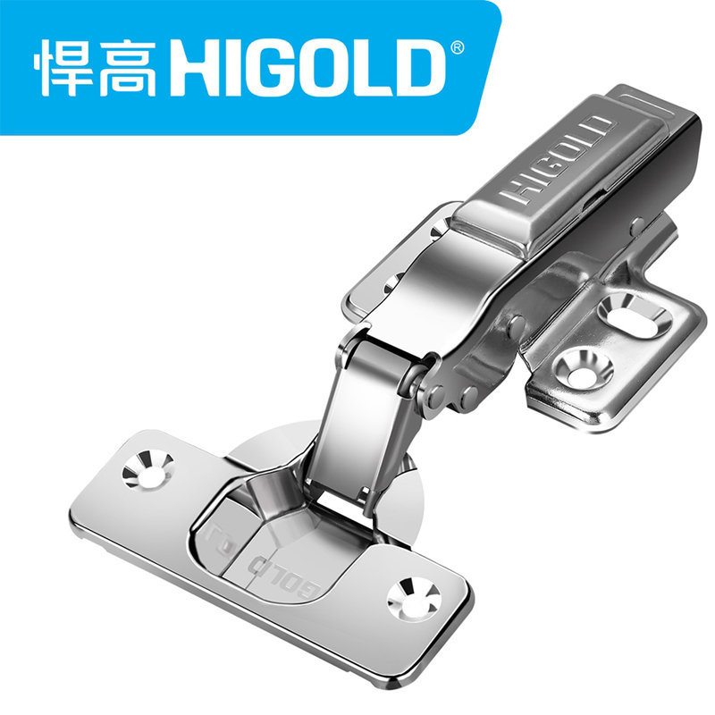 式固定式液压铰链柜门合页缓冲阻尼铰链304不锈钢可脱卸大曲大弯无盖