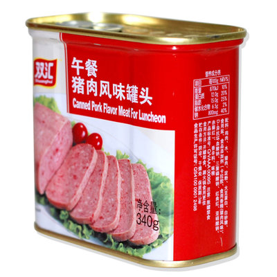 双汇 午餐猪肉风味罐头 340g