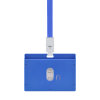 优和(UHOO) 6611 102*75mm 横式 PP 含挂绳 证件卡套 12.00 个/盒 (计价单位：盒) 蓝色