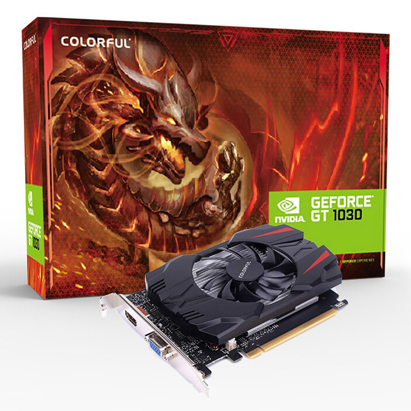 七彩虹colorfulgt1030黄金版2g游戏台式机独立显卡hdmi高清接口