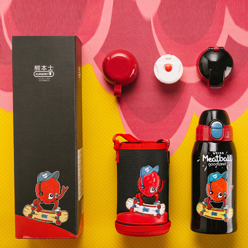 熊本士保温杯嘻哈毛球620ml