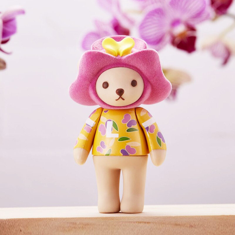 泰迪珍藏情人节系列盲盒花朵7cm