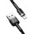 倍思（BASEUS）苹果数据线 手机充电器线USB电源线支持iphoneX/8/5/6s/7Plus/ipad 深空灰壳+黑色线1m2.4A第4张高清大图