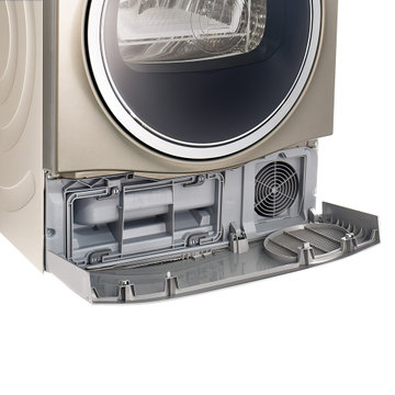 博世(Bosch)WTU879H91W香槟金 9kg 原装进口 TFT显示屏 热泵烘干 专业烘干程序 深度除菌 自清洁冷凝技术