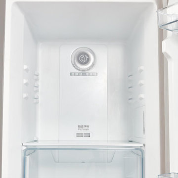美的(Midea) BCD-166WM 166升 风冷无霜 电脑控温 母婴小冰箱 双系统双门电冰箱 感温探头 爵士棕