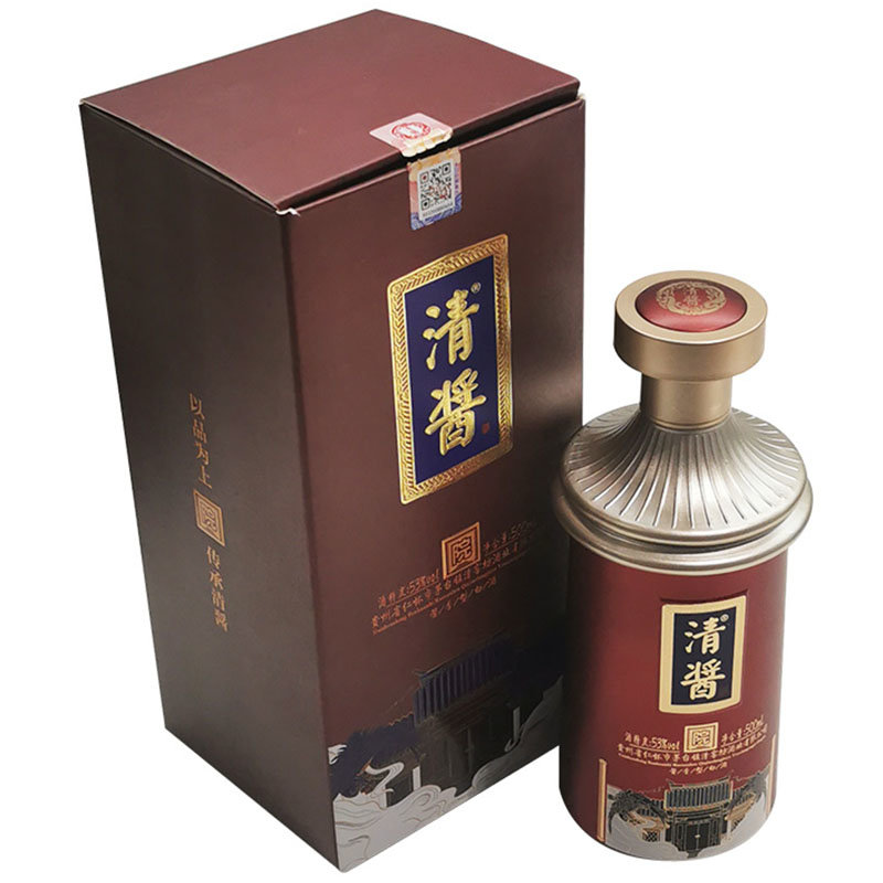 国美自营清酱53度院酱香型白酒500ml