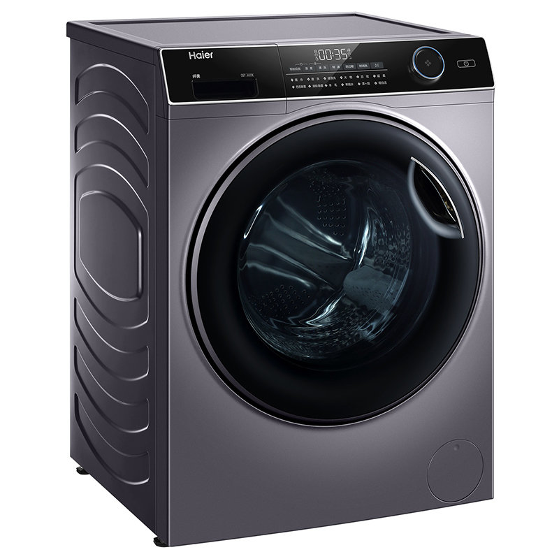海尔haier9公斤大容量全自动滚筒洗衣机纤薄速洗巴氏sha菌变频节能