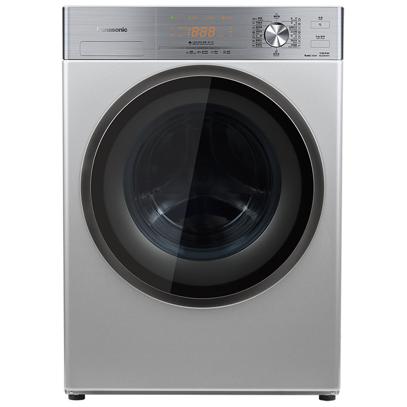 松下滚筒洗衣机xqg80-e8625 8kg bldc塑封电机 new节能导航技术 轻奢