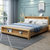 YMSC实木床1.8米床+床垫+2床头柜丨原木色第5张高清大图