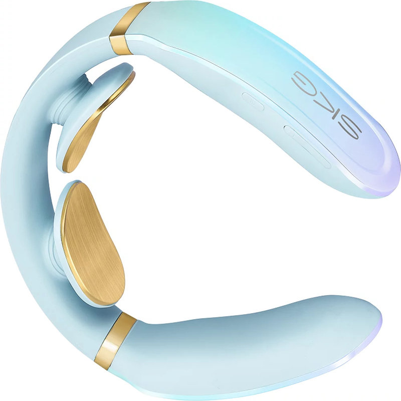 skg颈椎按摩器智能颈椎按摩仪热敷肩颈部护颈仪生日礼物k6炫彩浅蓝