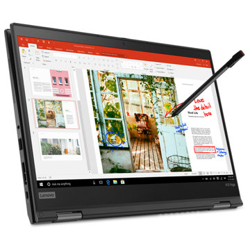 ThinkPad X13 Yoga(0WCD)13.3英寸便携笔记本电脑 (I5-10210U 8G内存 256G固态 FHD 触控屏 背光键盘 黑色)