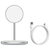倍思（BASEUS） 苹果12系列无线磁吸充电支架 iPhone12 Pro/Max懒人支架充电器 快充不伤机 白色第4张高清大图