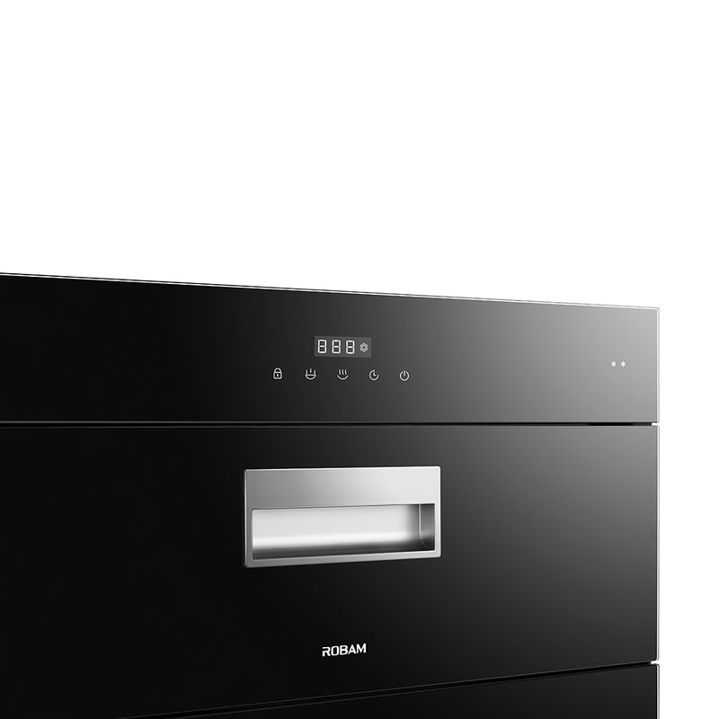 老板robam触控钢化玻璃嵌入式消毒柜ztd105cxc830